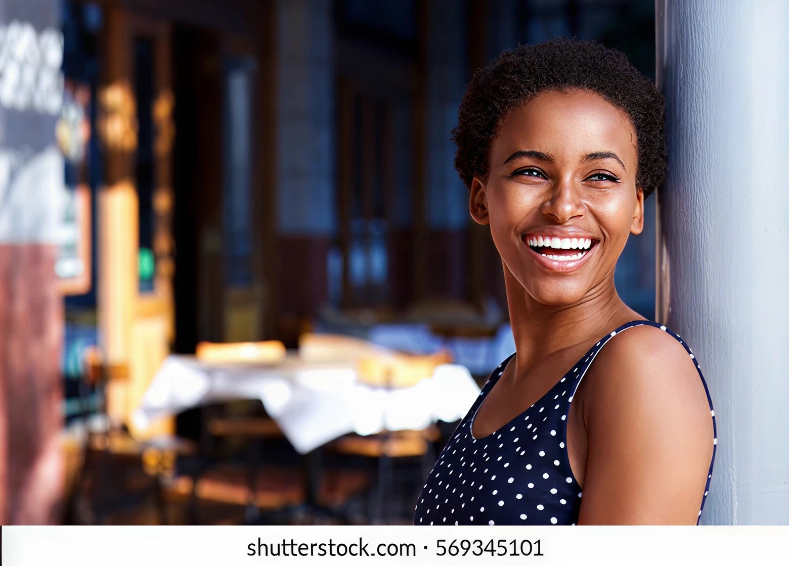 Woman with headwrap